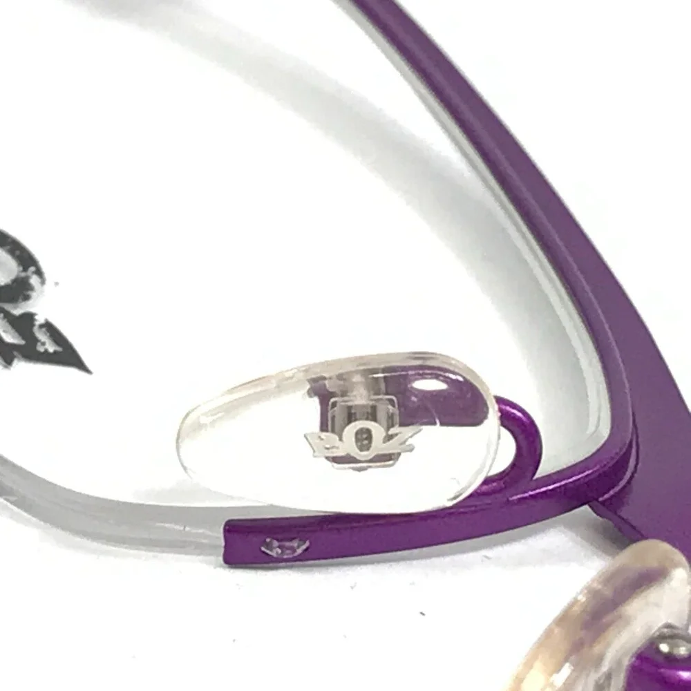 BOZ Eyeglasses Frames VIM 7070 Purple Cracked Earth Pattern Crystals 52-18-135